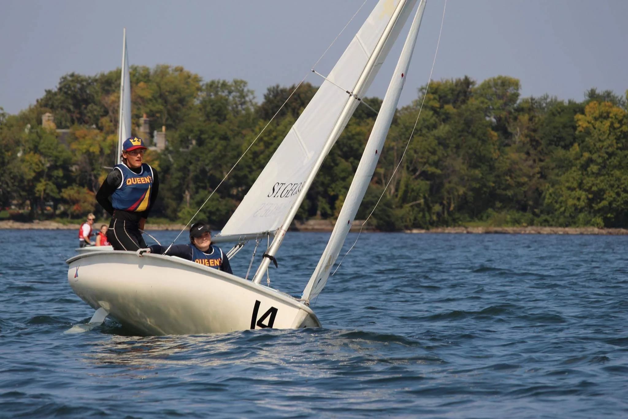 Racing in Queen's University colours, Kingston
